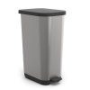 1068411005 - Kosz na śmieci Pedal bin 55l RIBO Silver  